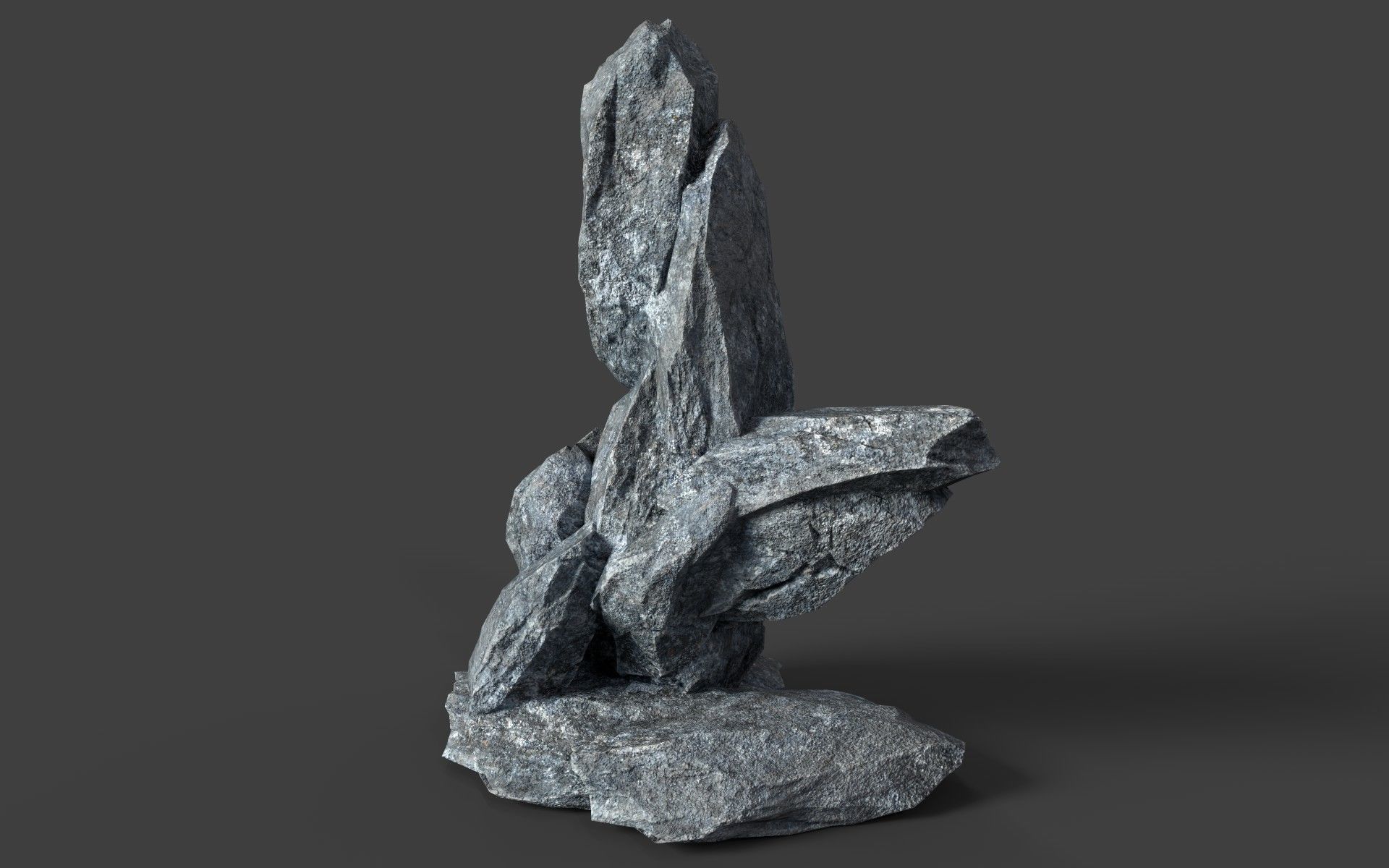 Rock 5-5 Low-poly 3D model_1