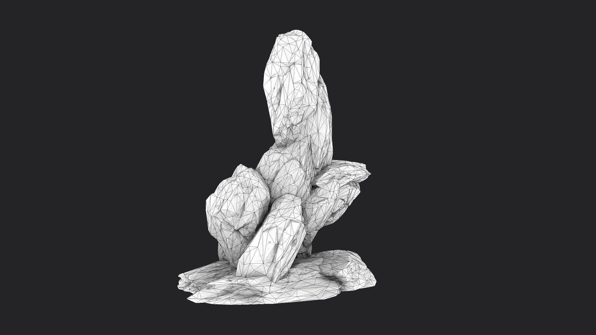 Rock 5-5 Low-poly 3D model_8