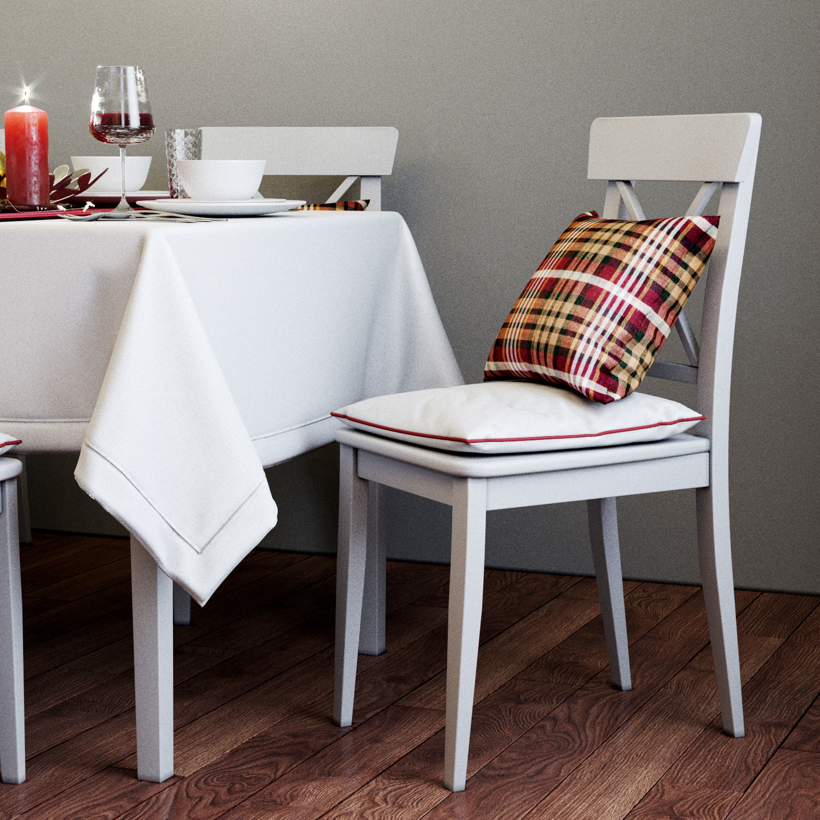 Christmas decor set 05 3D model_4