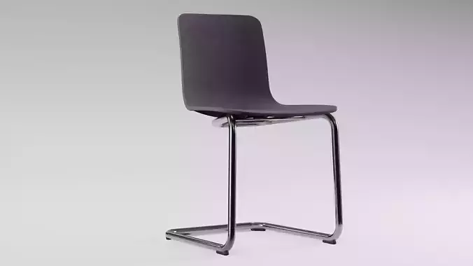Vitra HAL Cantilever Chair Low-poly 3D model