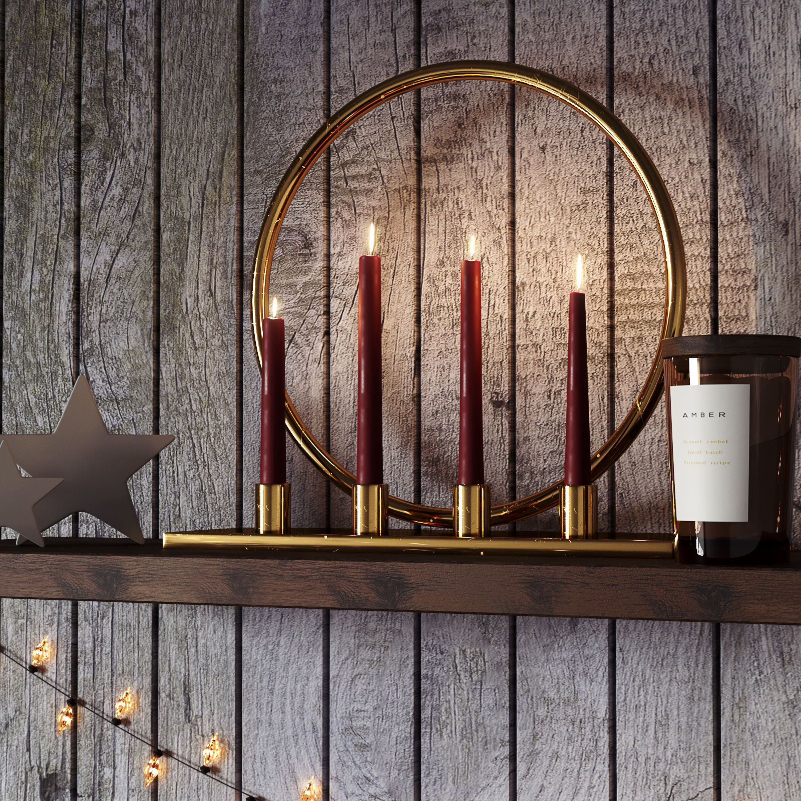 Christmas decor set 06 3D model_3