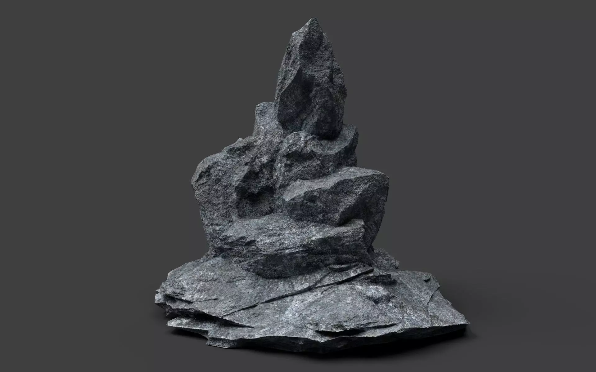 Rock 5-9 Low-poly 3D model_0