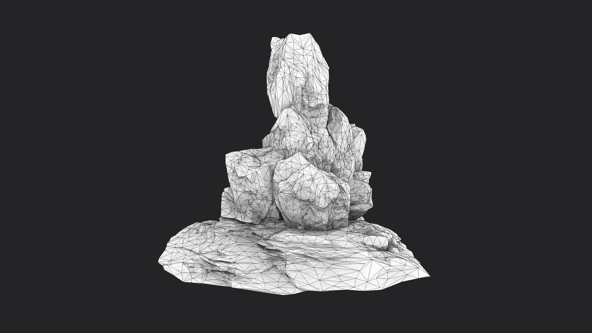 Rock 5-9 Low-poly 3D model_4