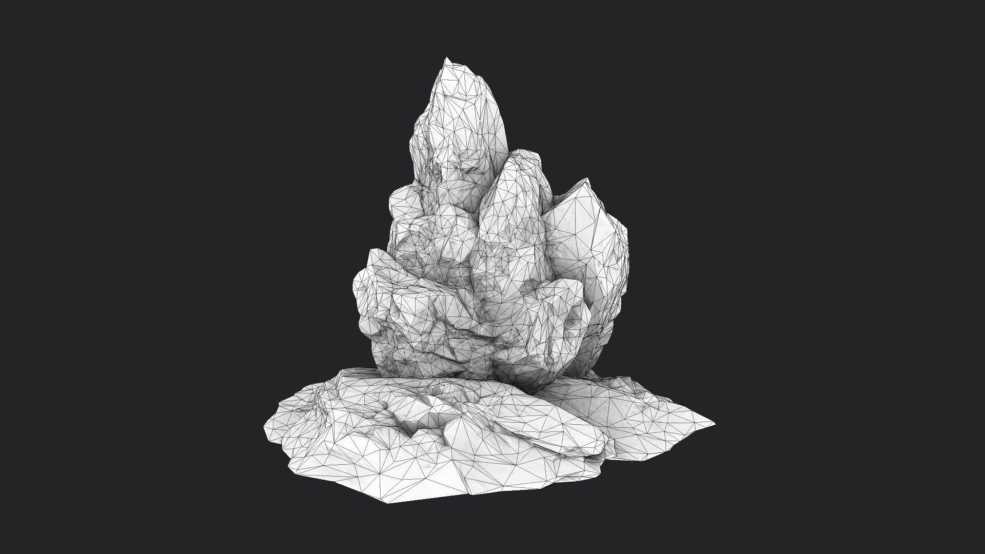 Rock 5-9 Low-poly 3D model_5