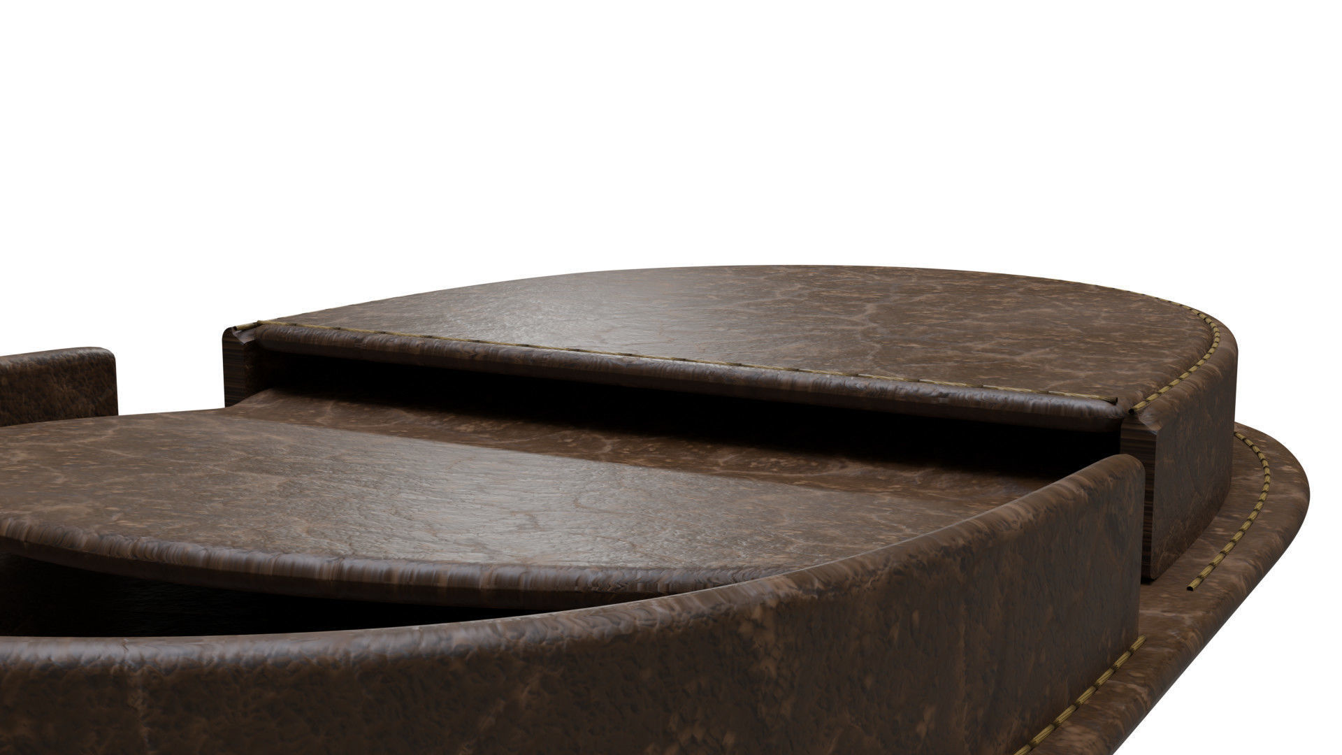 Coin purse - rigged 3D model_10