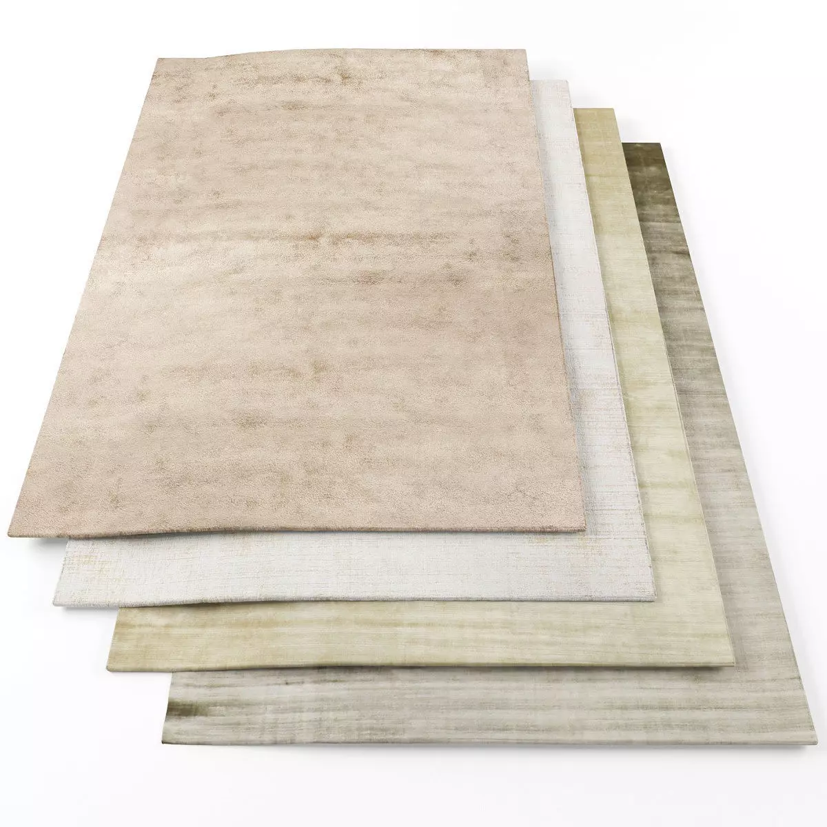 Rugs-918 four rugs Low-poly 3D model_0