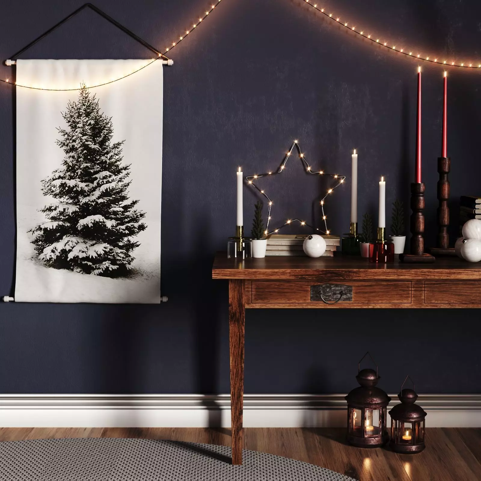 Christmas decor set 07 3D model