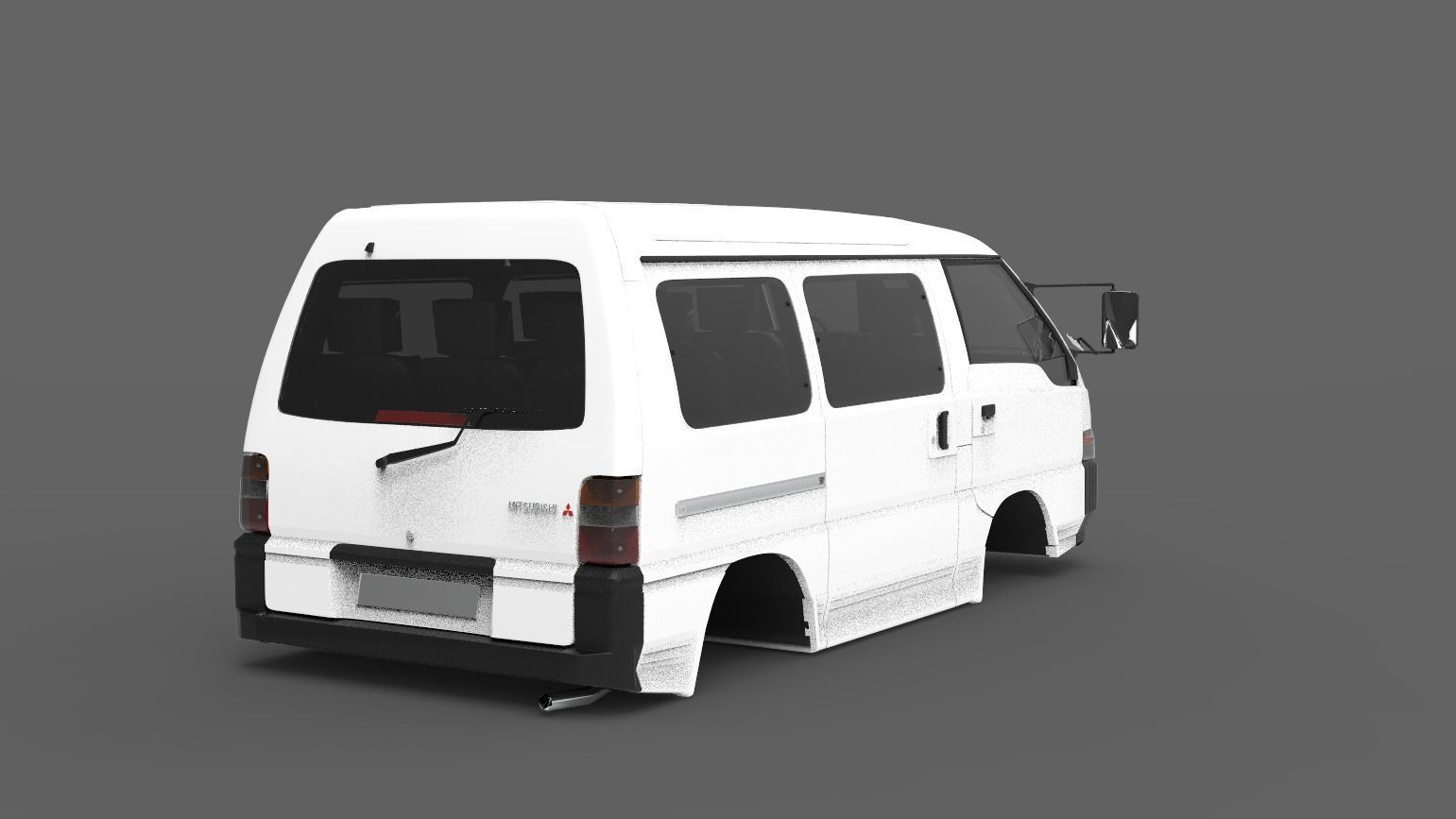 MITSUBISHI L300  HQ GAME MODEL  Low-poly 3D model_12