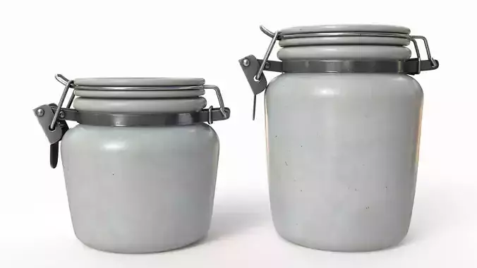 Antique kitchen jars