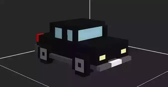 White black and blue car and taxi