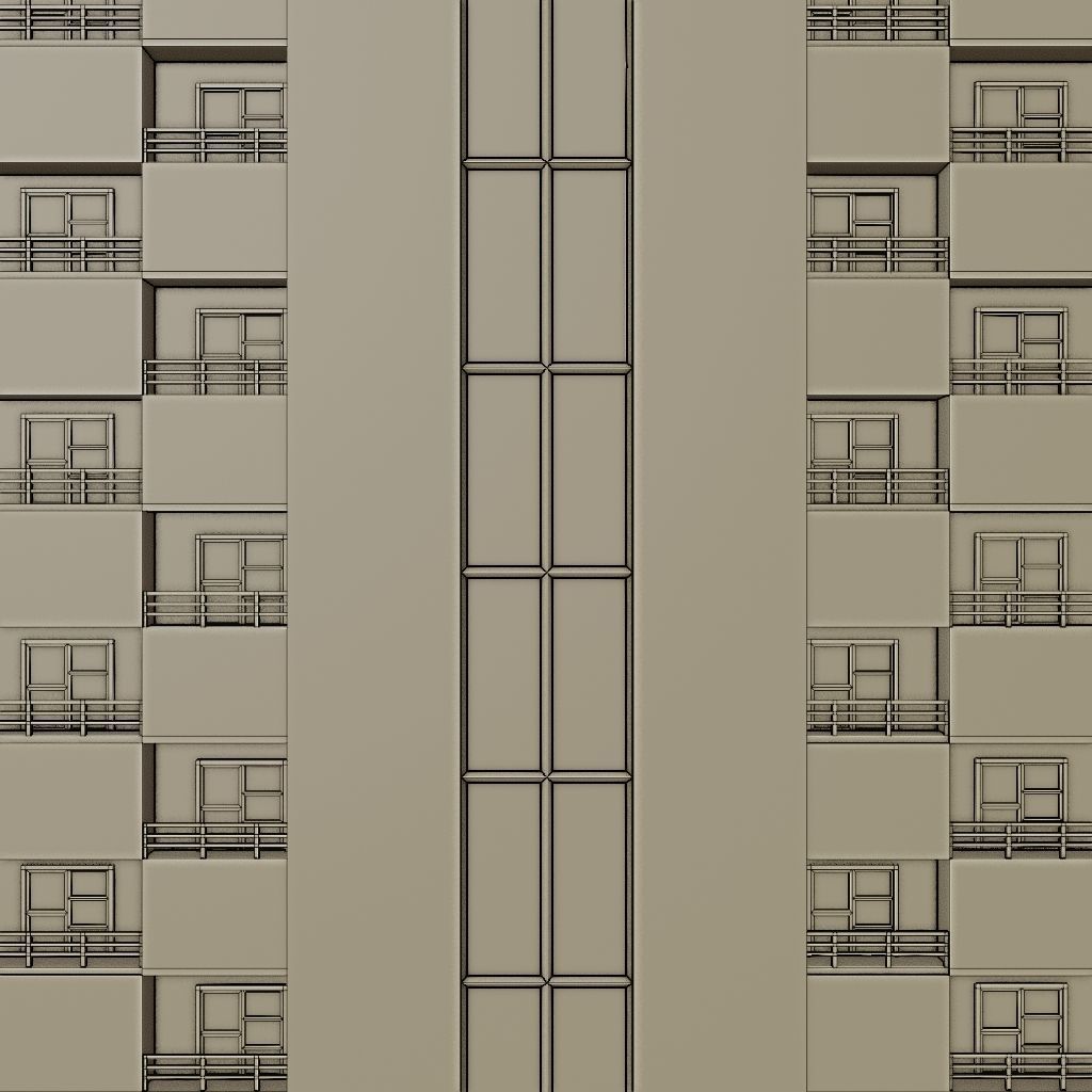 SKYSCRAPER CITY BUILDING 01 Low-poly 3D model_11
