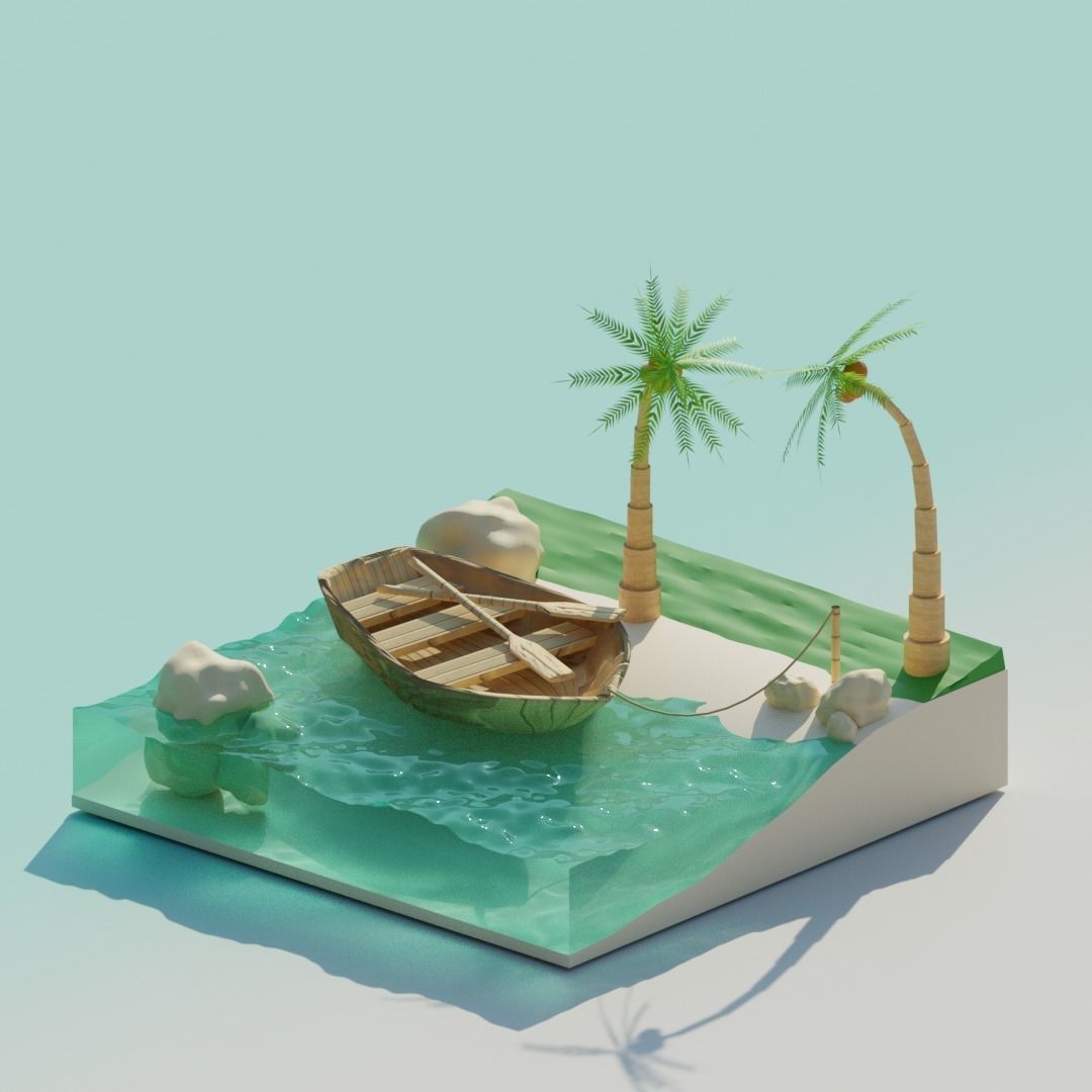 Island Free 3D model