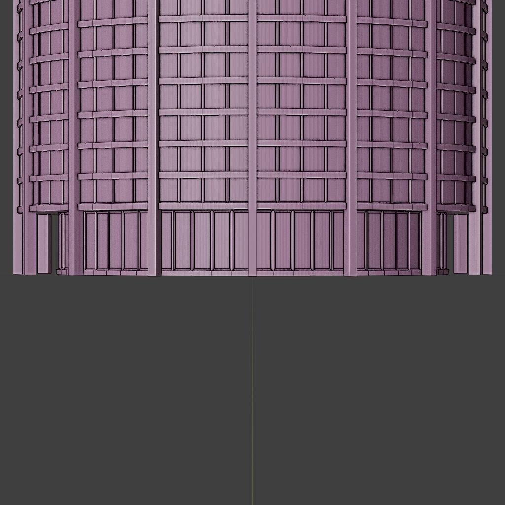 SKYSCRAPER CITY BUILDING 02 Low-poly 3D model_13
