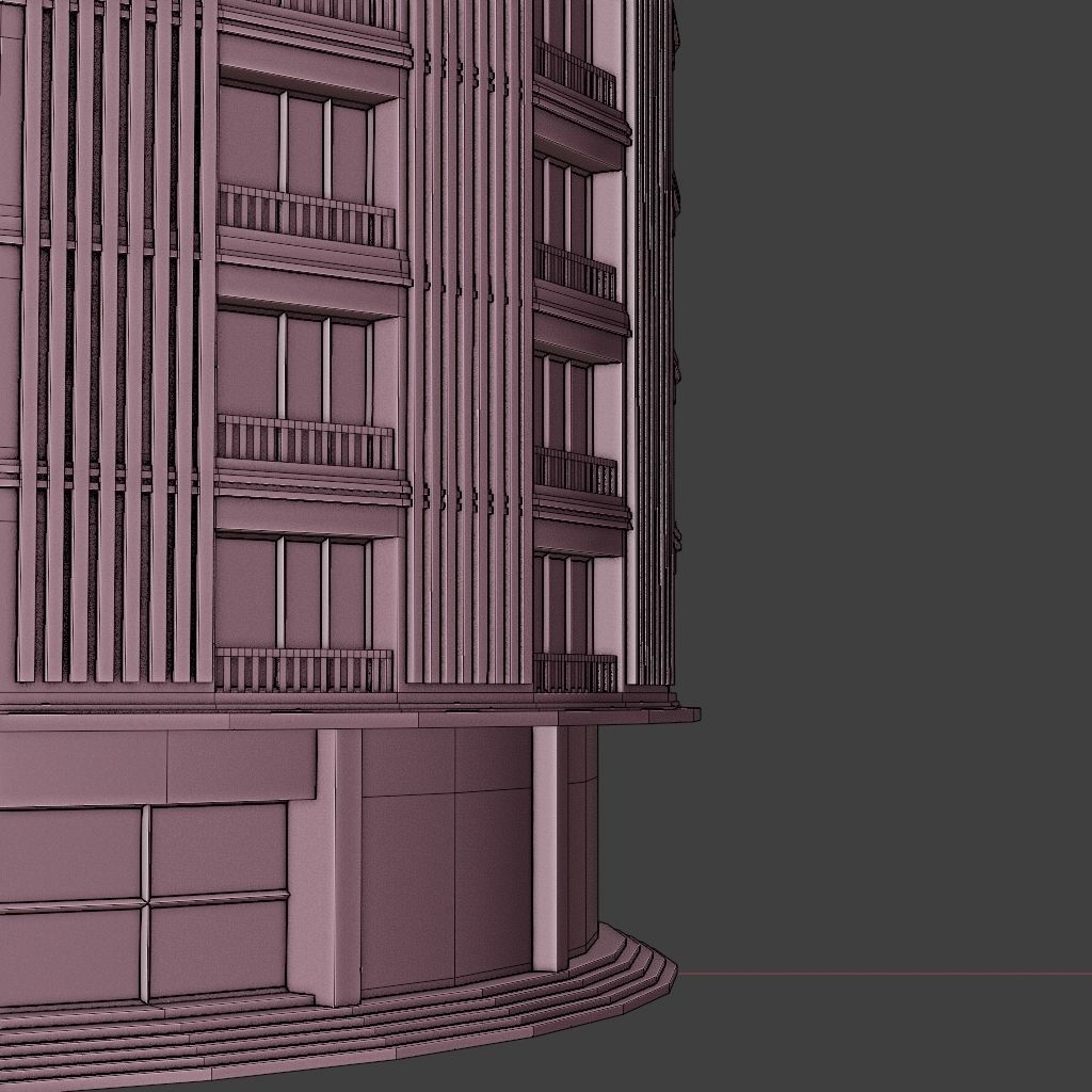 SKYSCRAPER CITY BUILDING 03 Low-poly 3D model_10