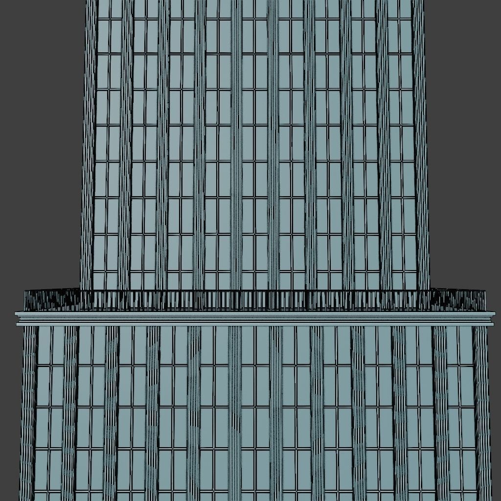 SKYSCRAPER CITY BUILDING 05 Low-poly 3D model_11