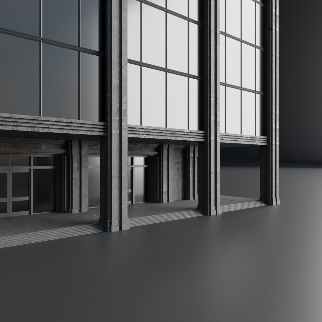 SKYSCRAPER CITY BUILDING 06 Low-poly 3D model_5