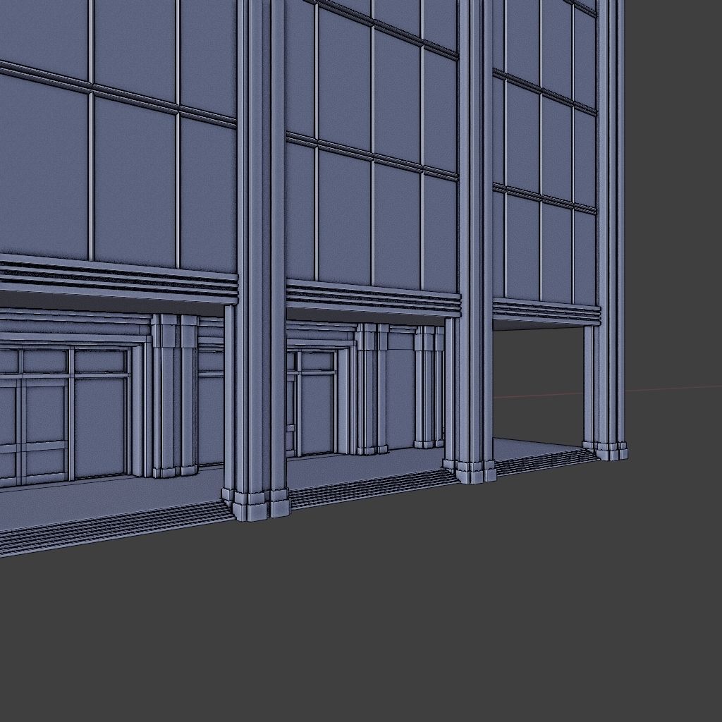 SKYSCRAPER CITY BUILDING 06 Low-poly 3D model_14