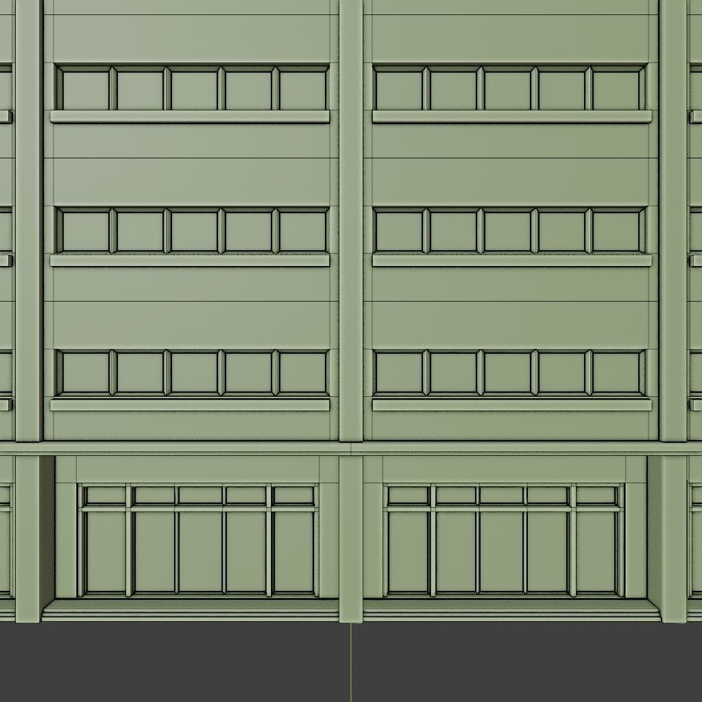 SKYSCRAPER CITY BUILDING 07 Low-poly 3D model_12