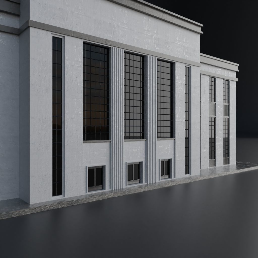 SKYSCRAPER CITY BUILDING 10 Low-poly 3D model_6