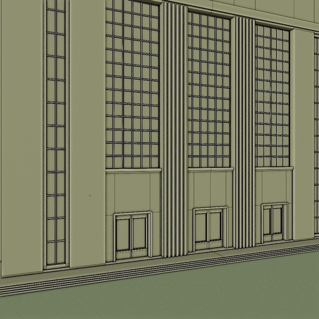 SKYSCRAPER CITY BUILDING 10 Low-poly 3D model_10