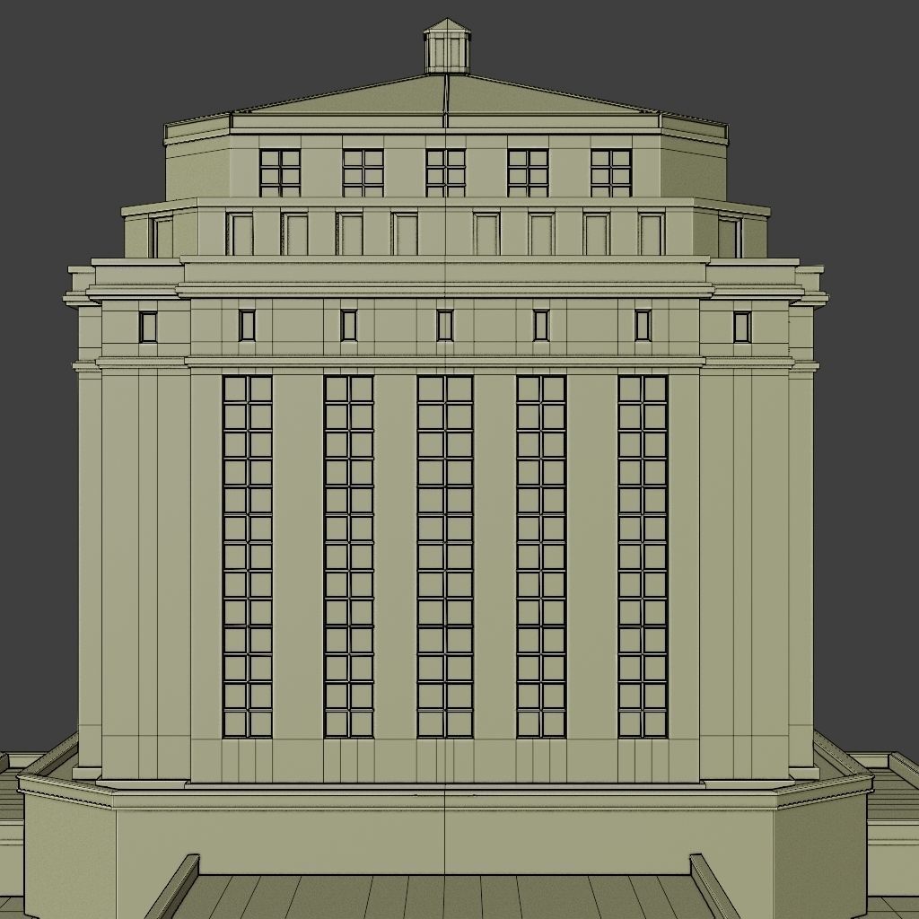SKYSCRAPER CITY BUILDING 10 Low-poly 3D model_9