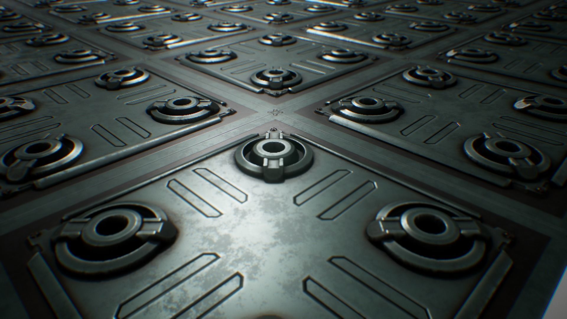 PBR Seamless Sci-Fi Texture 01 FREE SAMPLE Free low-poly 3D model_1