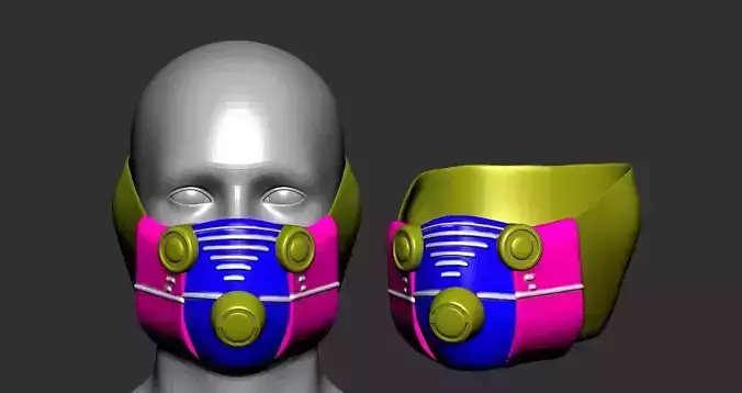 helmet high poly sculpt 3d printable 