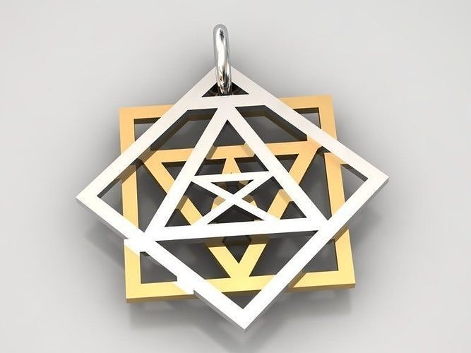 Kabbalah Pendant Seal of Solomon 3D print model