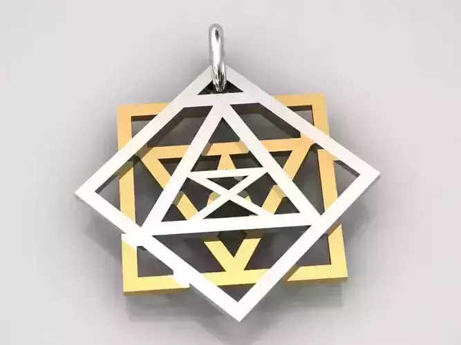 Kabbalah Pendant Seal of Solomon 3D print model