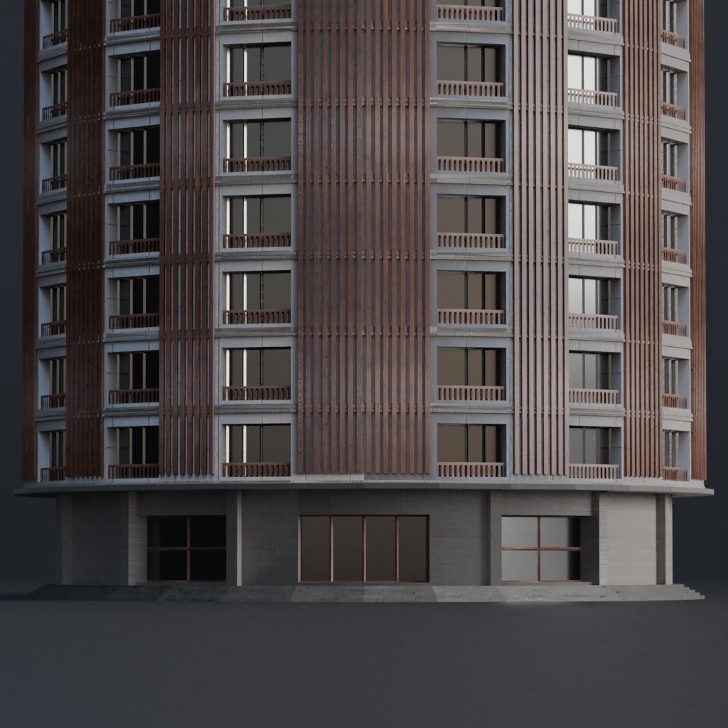 SKYSCRAPER CITY BUILDING PACK 3D Model Collection_96