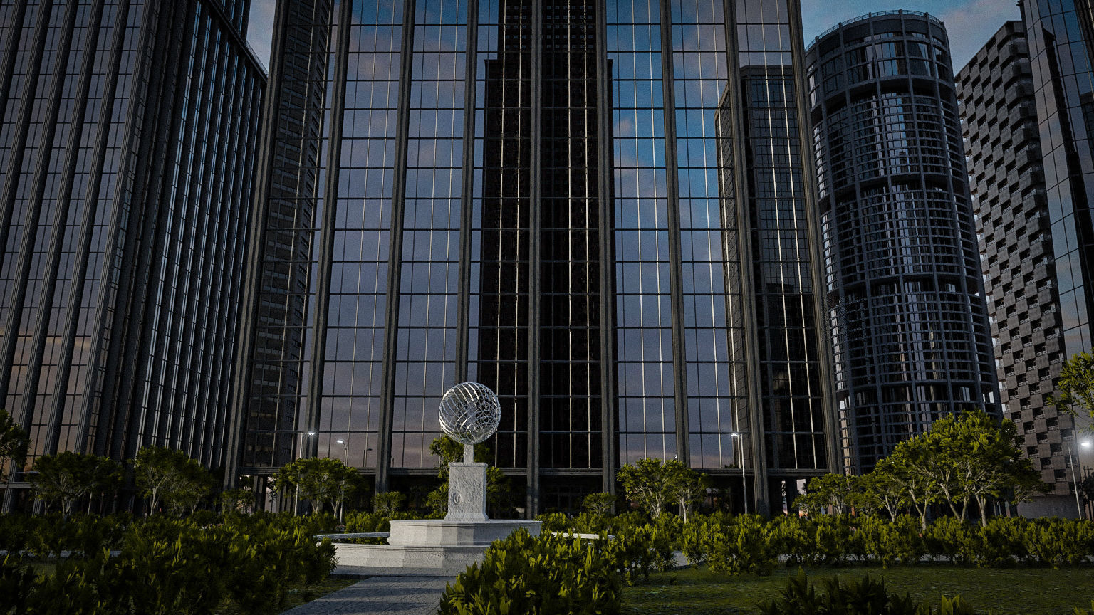 SKYSCRAPER CITY BUILDING PACK 3D Model Collection_18