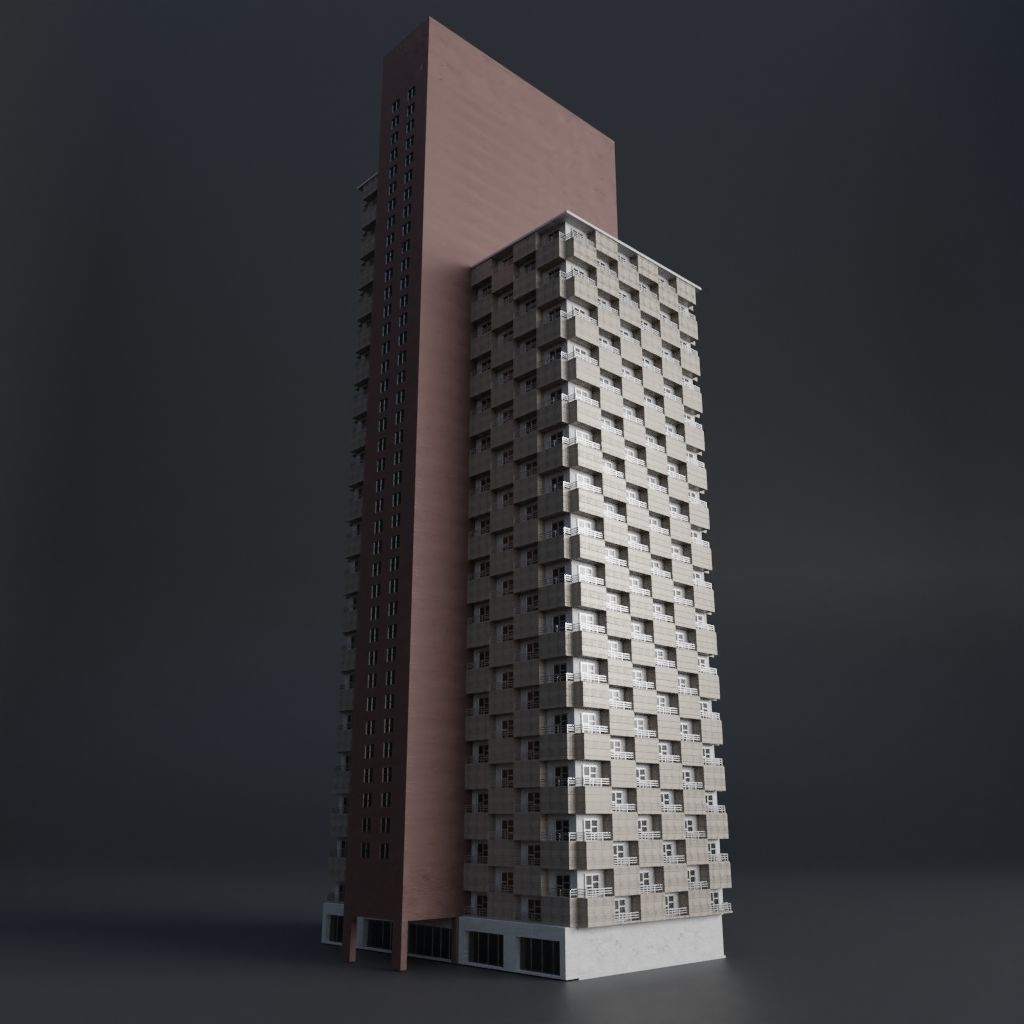 SKYSCRAPER CITY BUILDING PACK 3D Model Collection_55