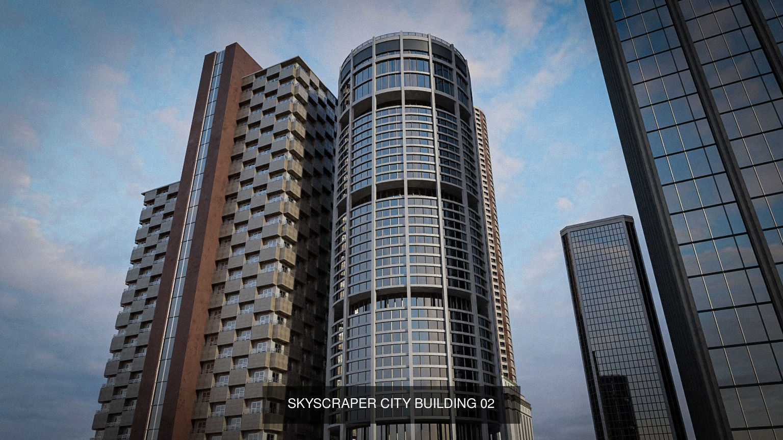 SKYSCRAPER CITY BUILDING PACK 3D Model Collection_2