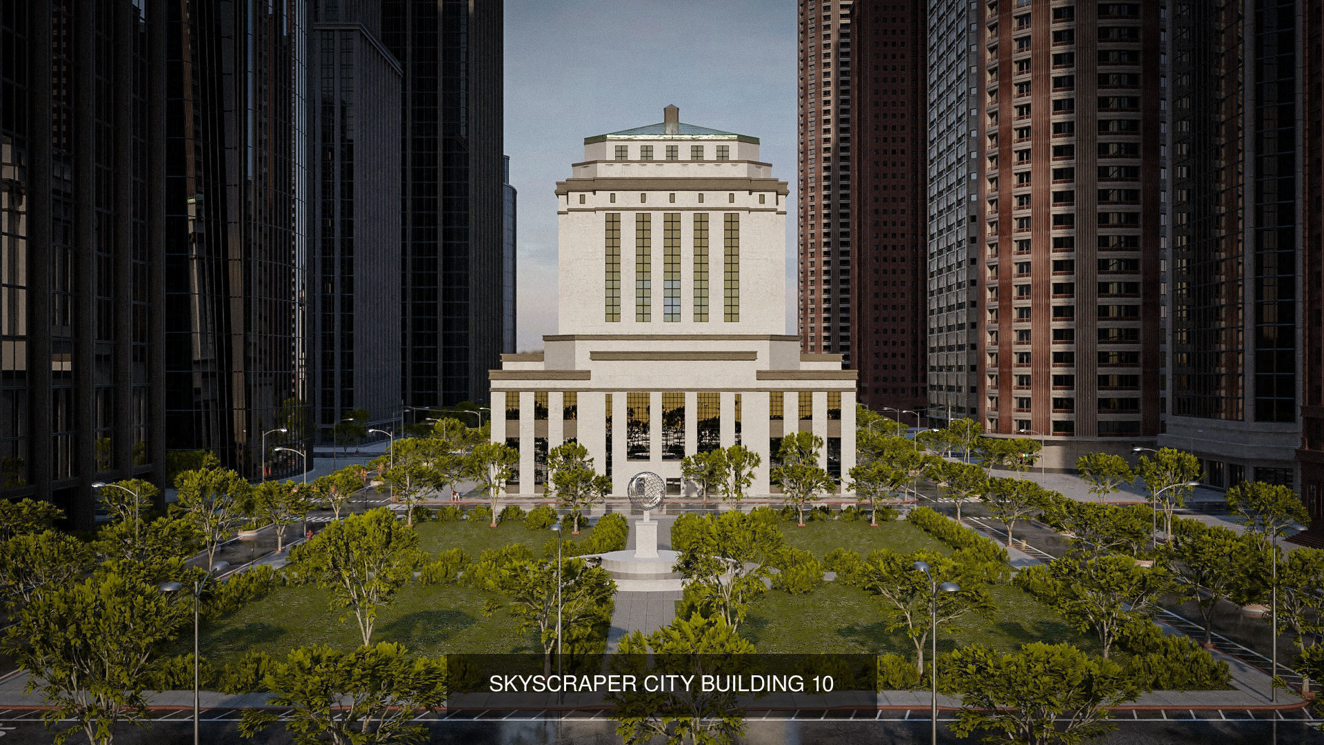 SKYSCRAPER CITY BUILDING PACK 3D Model Collection_11