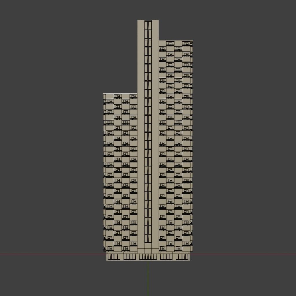 SKYSCRAPER CITY BUILDING PACK 3D Model Collection_51