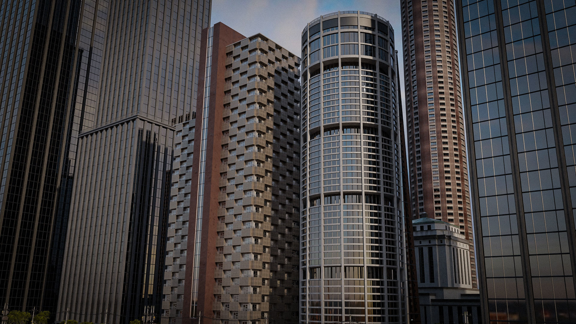 SKYSCRAPER CITY BUILDING PACK 3D Model Collection_24