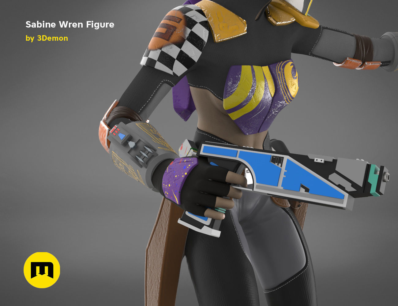 Sabine Wren Figure 3D print model_19