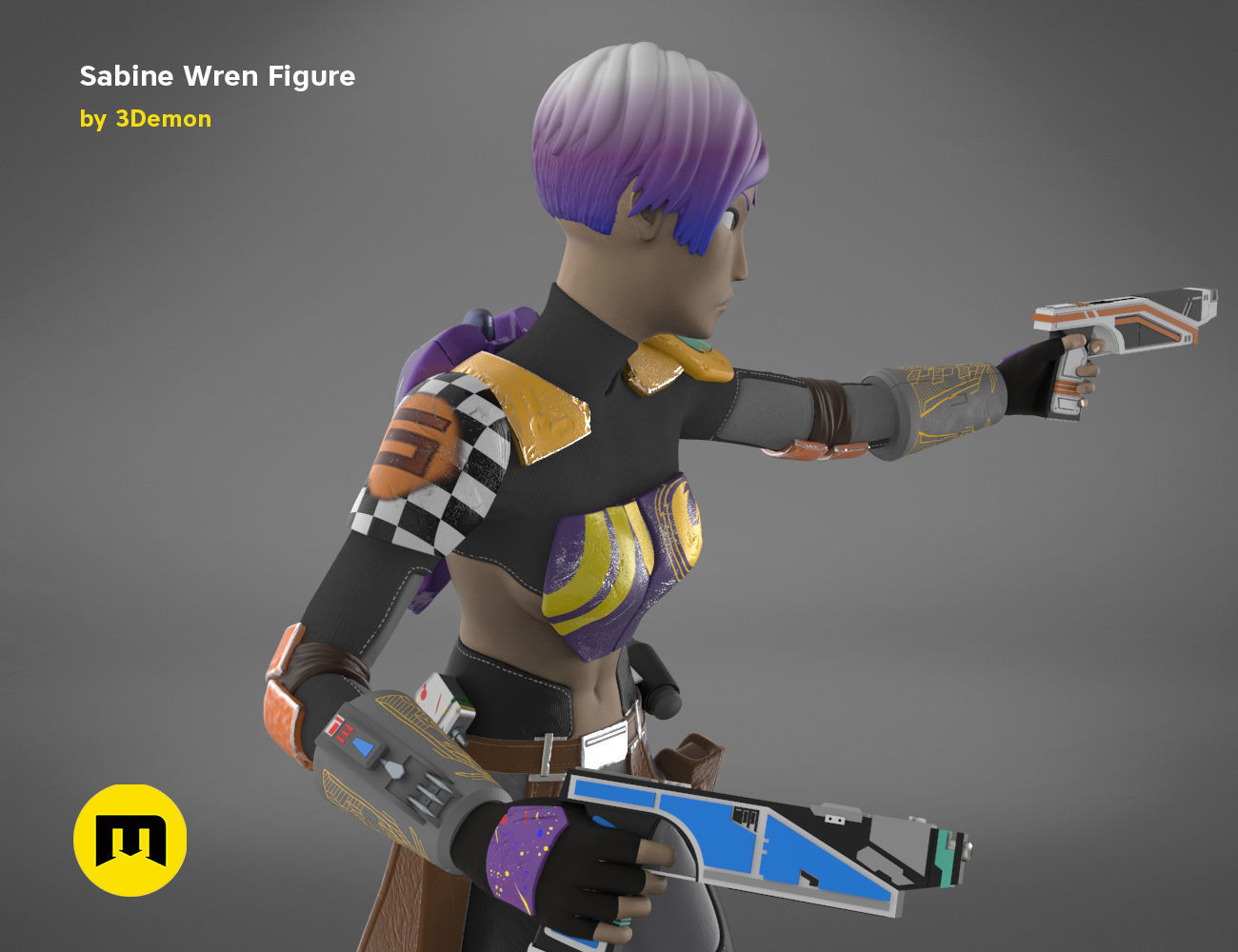Sabine Wren Figure 3D print model_25