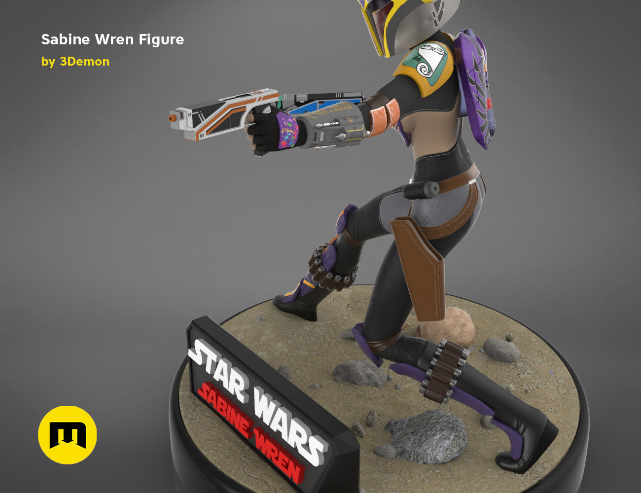 Sabine Wren Figure 3D print model_16