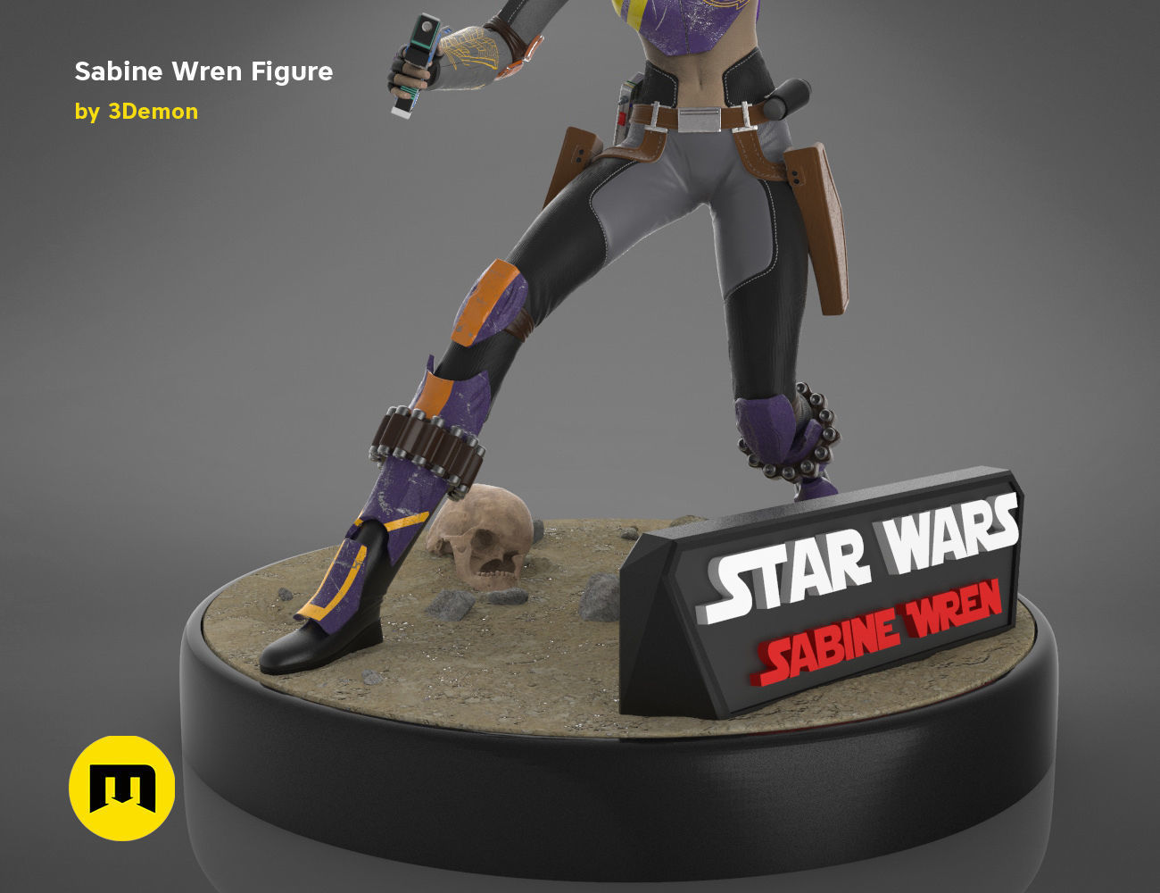 Sabine Wren Figure 3D print model_20