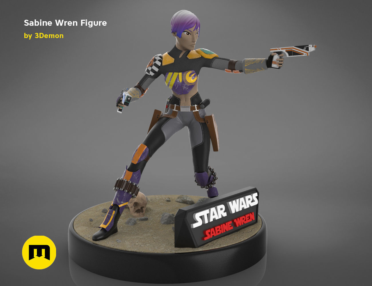 Sabine Wren Figure 3D print model_22