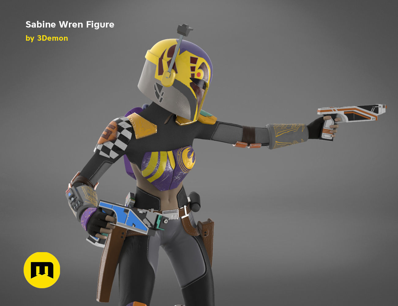 Sabine Wren Figure 3D print model_10