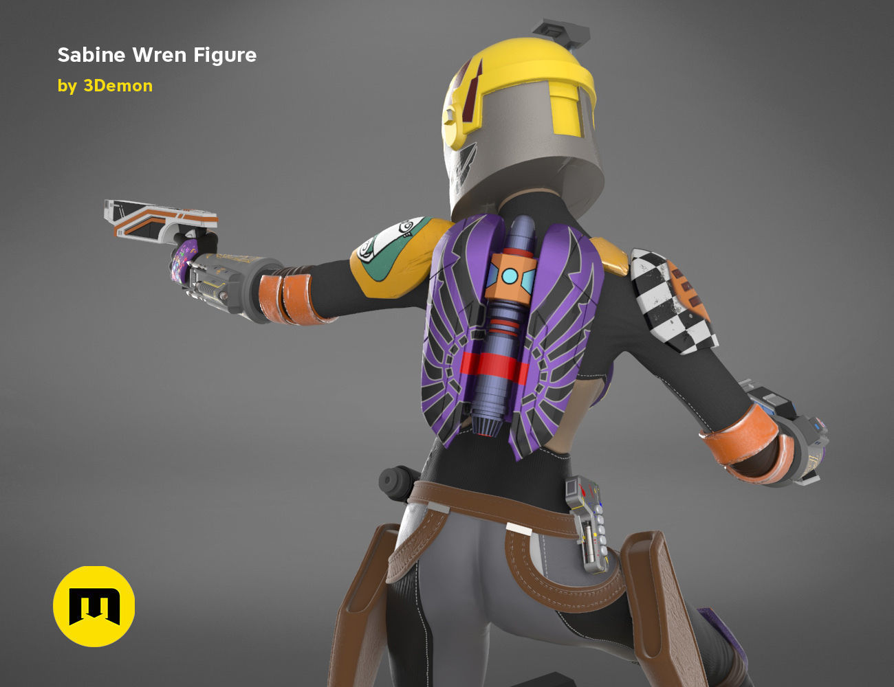 Sabine Wren Figure 3D print model_14