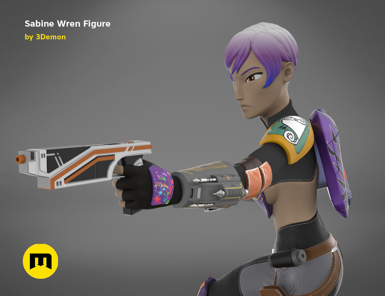 Sabine Wren Figure 3D print model_24