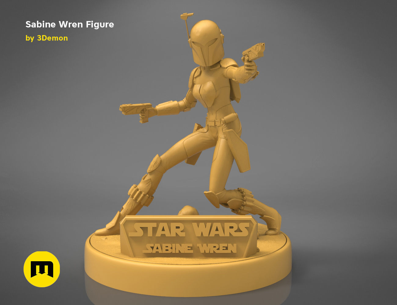 Sabine Wren Figure 3D print model_41