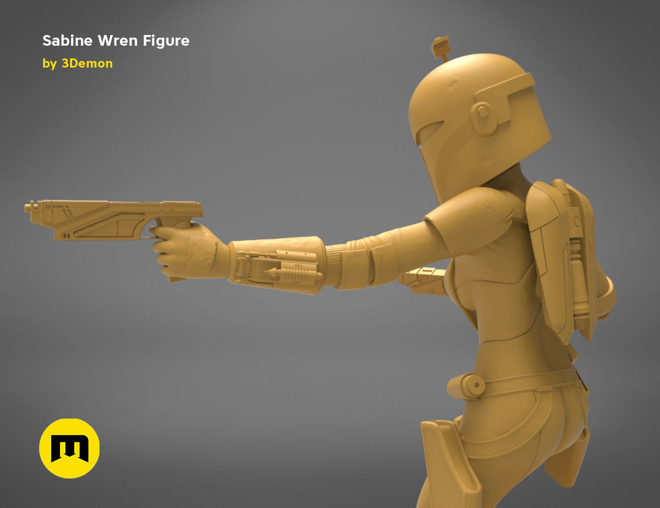 Sabine Wren Figure 3D print model_35
