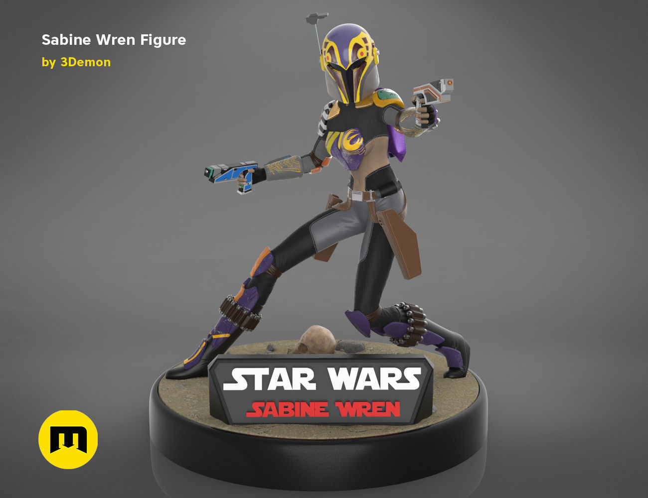 Sabine Wren Figure 3D print model_2
