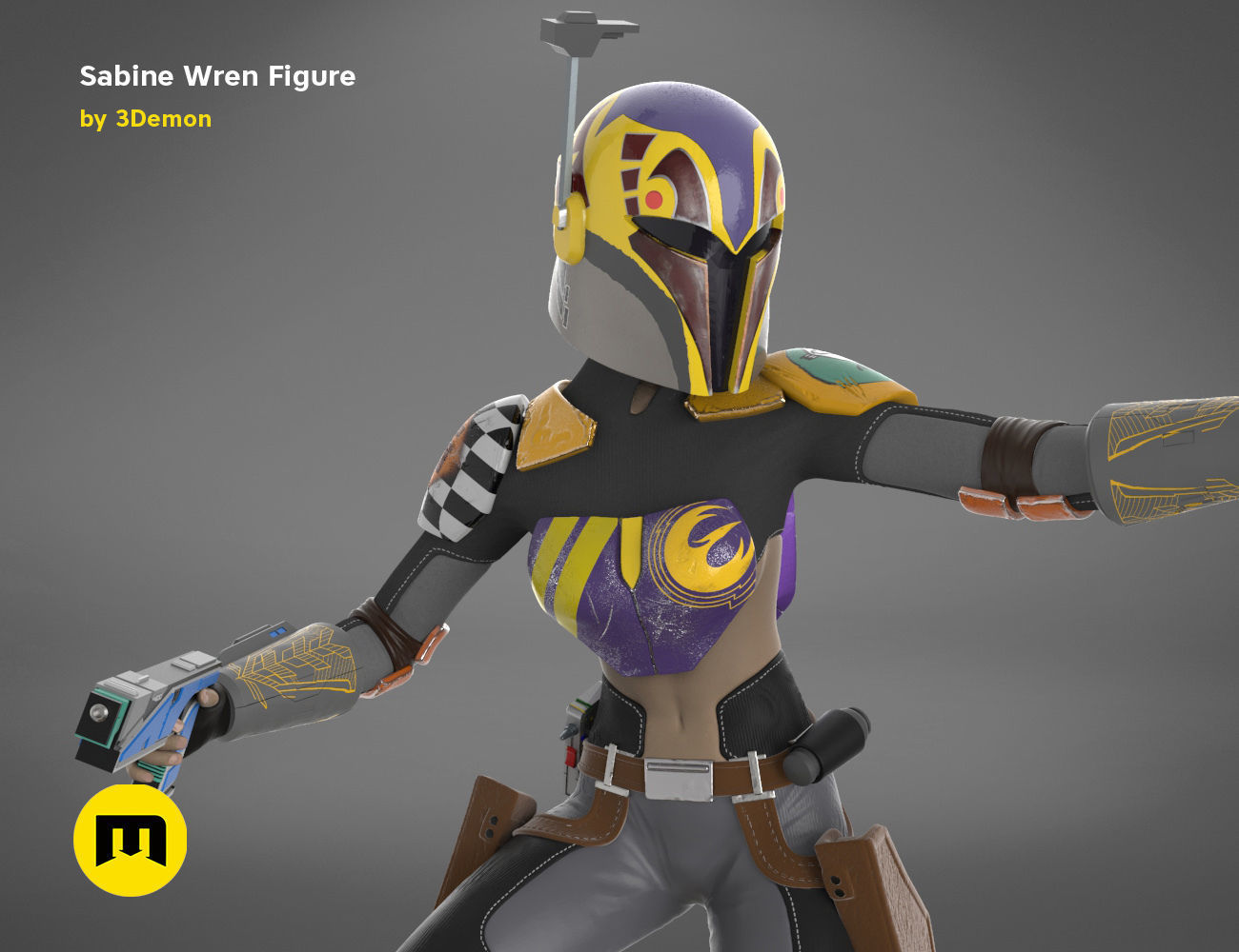 Sabine Wren Figure 3D print model_11
