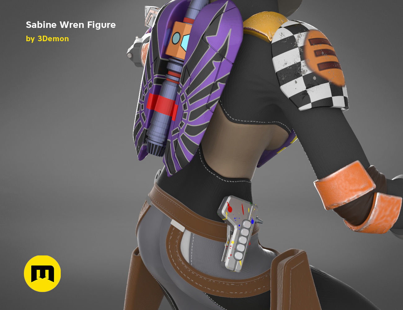 Sabine Wren Figure 3D print model_15