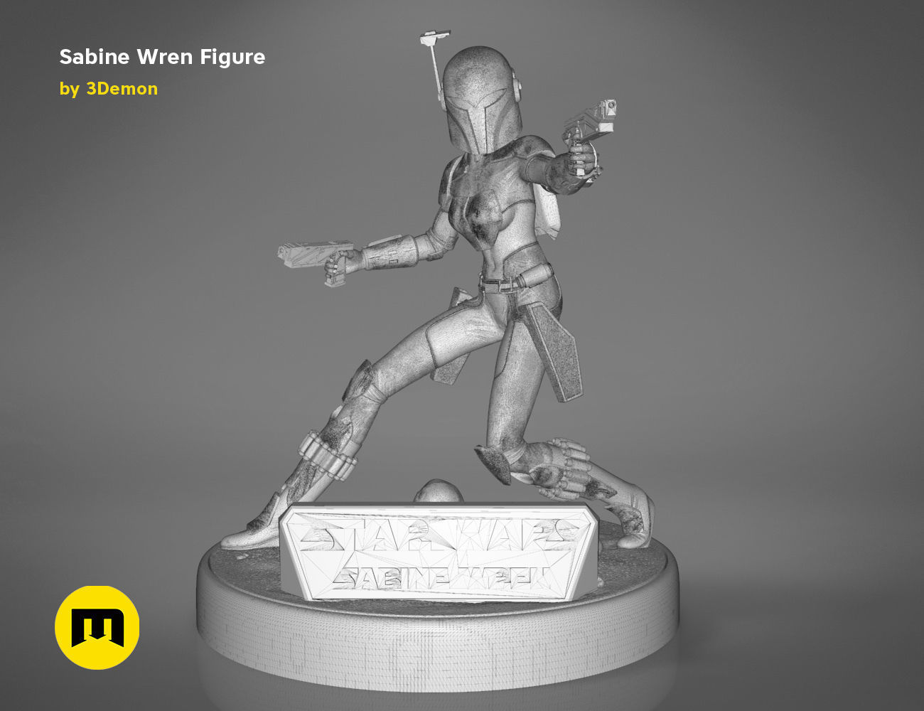 Sabine Wren Figure 3D print model_42